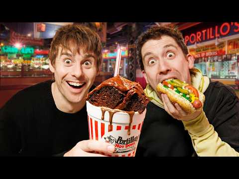 Two Brits try Legendary Chicago Cake Shake!