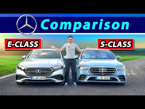 Mercedes E-Class E450 vs S-Class S500 head-to-head test comparison!