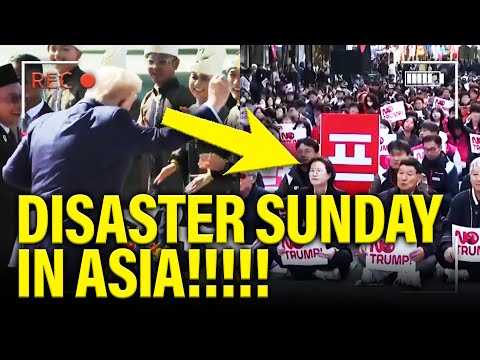 Trump GETS TAUNTED as he ARRIVES in DISASTER ASIA TRIP