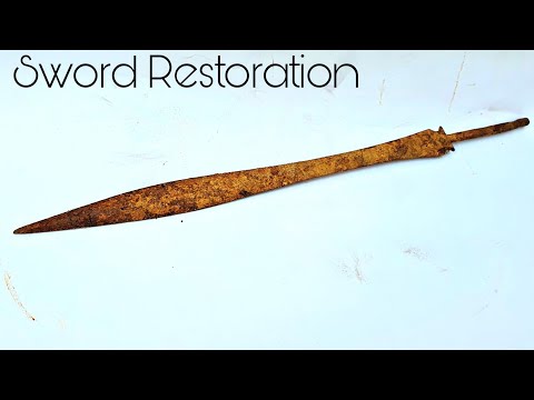 Rusted mini sword restoration