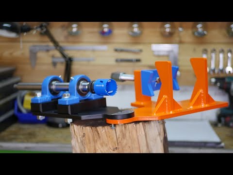 Homemade tube notcher | Drill Hack #1   * subtitles *