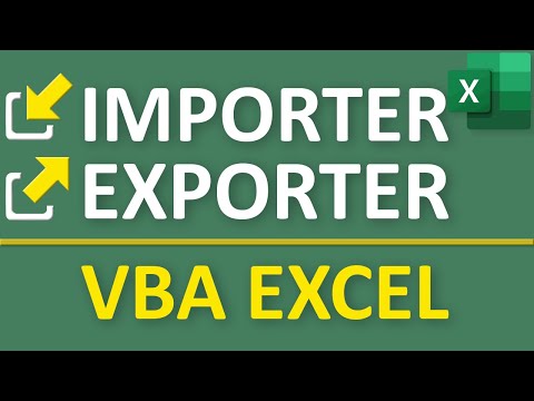 Importer et exporter des données en VBA Excel