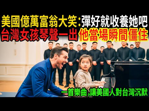 （一首樂曲，讓美國人對台灣沉默）「如果她彈得好，我就收養她！」美國億萬富翁大笑著說出口，直到台灣女孩的琴聲，讓他當場僵住！