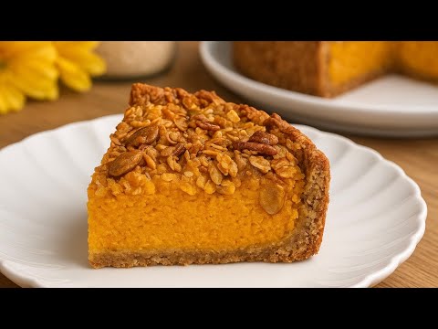 Oatmeal, apple, and pumpkin! Flourless cake! My favorite healthy dessert!