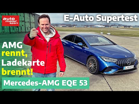 Mercedes-AMG EQE 53: AMG rennt, Ladekarte brennt! - E-Auto Supertest mit Alex Bloch | ams