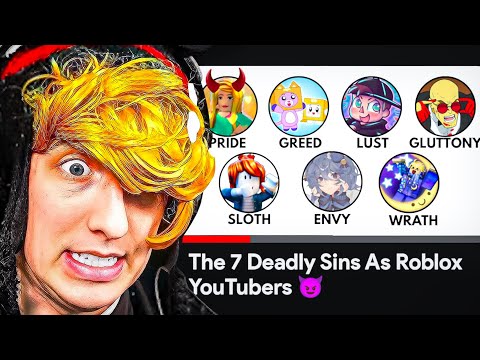 KreekCraft Reacts To The 7 Deadly Sins As Roblox YouTubers 😈