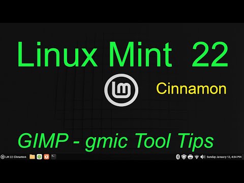Linux Mint 22 - Cinnamon - gmic plugin for Gimp for Photo fun.