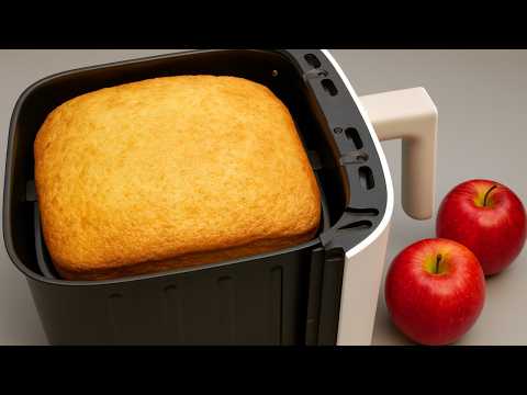 Famous French APPLE pie in 5 minutes in an AIR FRYER! The secret of the air fryer!