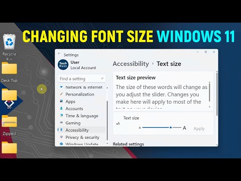 How to Change Icons Font Size in Windows 11 PC/Laptop