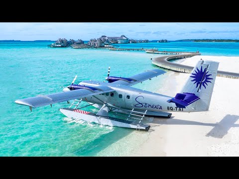 Most exclusive seaplane in the Maldives: flight to Soneva Fushi (AMAZING)