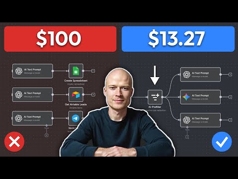 How I reduced AI Automation Costs by 87% (n8n pre-filtering)