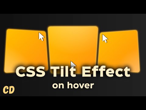 Learn COOL 3D Card Effect using Mouse Tracking | Tilting Card Effect on hover