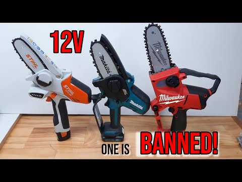 12v Chainsaw Comparison. Makita VS Milwaukee VS Stihl. Are 12v Pruning Saws Any Good?