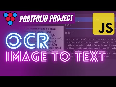 Image to Text Conversion with JavaScript // OCR (Optical Character Recognition)