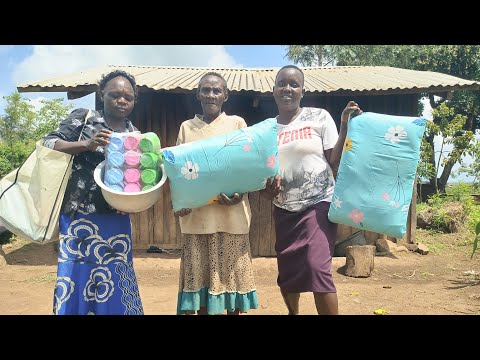 A second visit to a blind grandma, buying beddings, utensils and cooking beef 🍖 matoke 