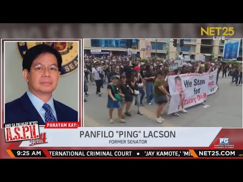 PING LACSON on Effects of Former President Duterte's Arrest: Interview on NET25