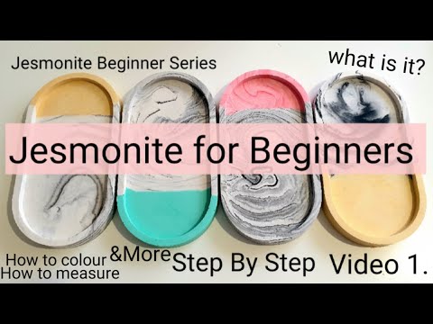 Jesmonite for Beginners A-Z Step by Step guide 10 mins talk on A-Z of Jesmonite. 10 mins making.