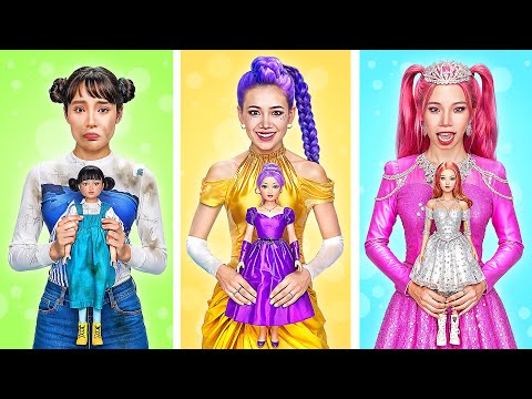 Huntrix Rumi Doll vs Zoey Doll vs Mira Doll Transformation! Kpop Demon Hunters Makeover