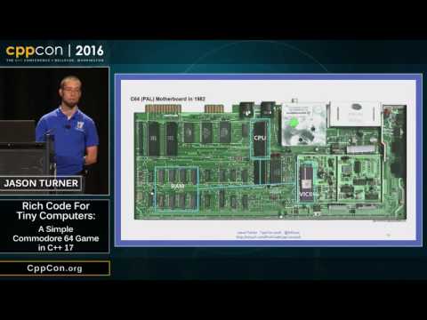 CppCon 2016: Jason Turner “Rich Code for Tiny Computers: A Simple Commodore 64 Game in C++17”
