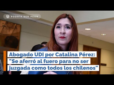 Abogado UDI por Catalina Pérez: "Se aferró al fuero para no ser juzgada como todos" (PSP)