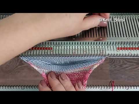 Вяжем носки на одной фонтуре. с клином подъема стопы.