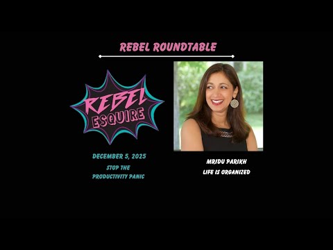 Rebel Roundtable: Stop the Productivity Panic with Mridu Parikh