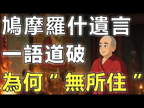 佛究竟要你悟什麽？鳩摩羅什臨終前的一句話，破翻譯佛經千年來最深的秘密！【悟道|鳩摩羅什|因果】