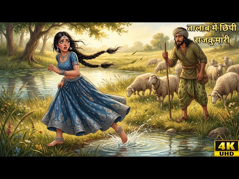 तालाब में छिपी राजकुमारी | सोने का जूता और धूर्त बुढ़िया | Emotional Princess Story in Hindi