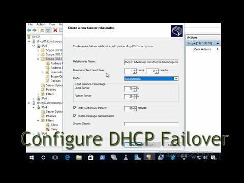 Configuring DHCP Failover in Windows Server 2016