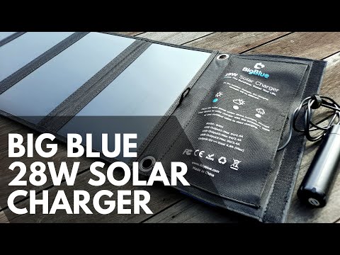 Big Blue (Upgraded) 28W Solar Panels Charger Review