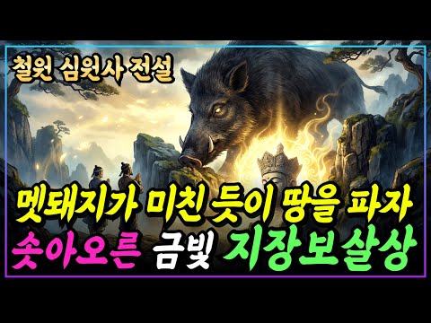 [불교이야기] 사냥꾼에게 쫓기던 멧돼지가 미친 듯이 땅을 파헤치자, 금빛이 솟아올랐다ㅣ철원 심원사 전설ㅣ자면서 듣는 불교이야기ㅣ불교소설