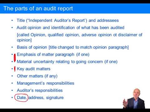 The Audit Report - ACCA Audit and Assurance (AA)