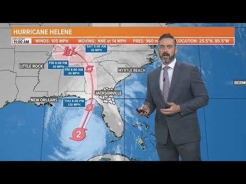 Hurricane Helene: Latest track and potential impacts