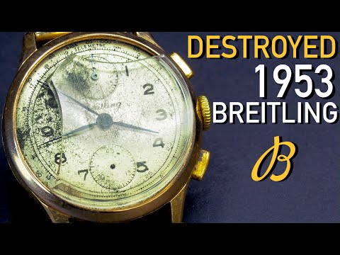 Restoration of destroyed vintage Breitling watch│Nicholas Hacko Master Watchmaker