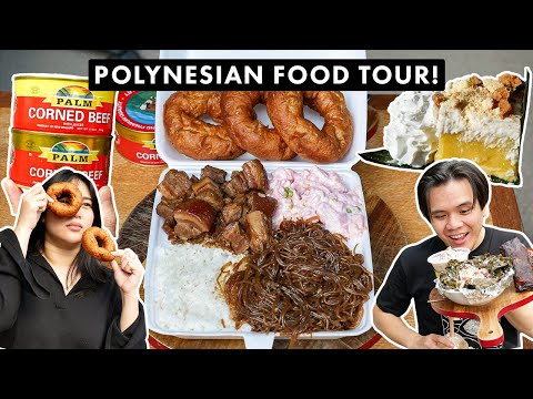 POLYNESIAN FOOD TOUR in Auckland, NZ! | Lu Pulu, Pineapple Pie, Cook Island Donuts + more!