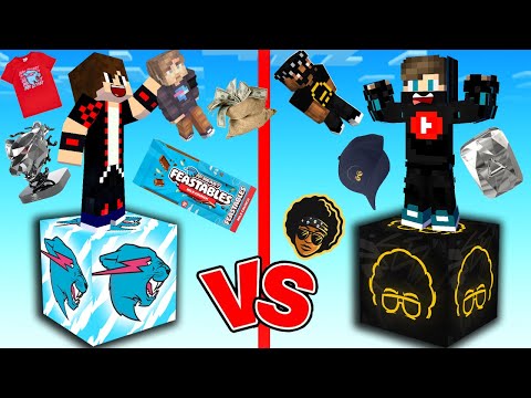 ماين كرافت : حـرب حظ المشاهير ولكن حظ مستر بيست ضد حظ ابو فله !!؟ 😱🔥