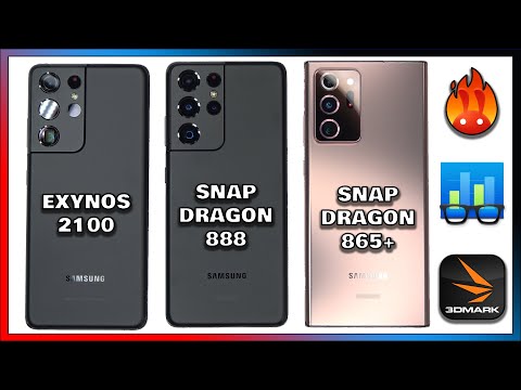 Exynos 2100 VS Snapdragon 888 VS Snapdragon 865+ S21 ULTRA Note 20 Ultra Antutu 3DMark Geekbench 5