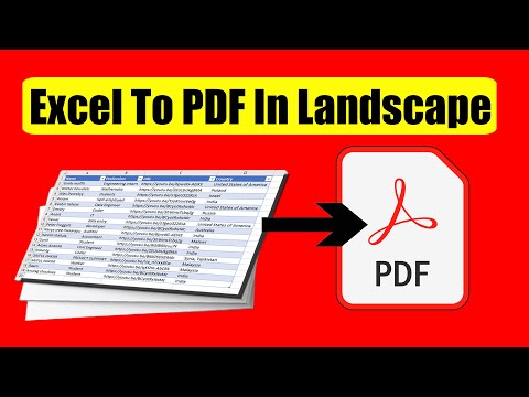 How to Save Worksheet As PDF In Landscape Mode