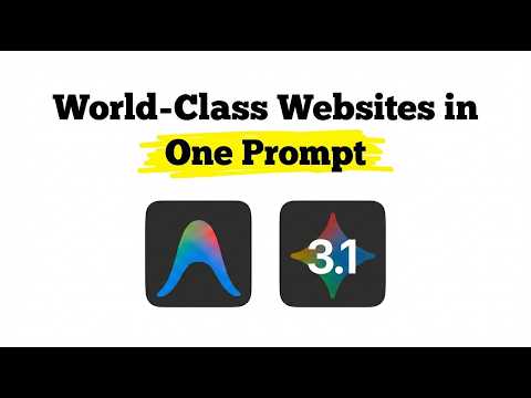 Gemini 3.1 Pro + Antigravity Is INSANE (website designers are F***ED)