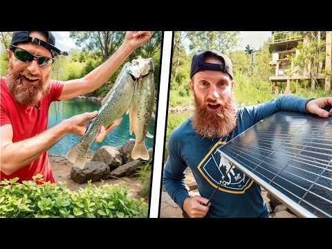 4-Years *BUILDING* DREAM Fish Pond - Deep, Cold, Clear 80,000 Gallons, 155-Trout! (Start-to-Finish)