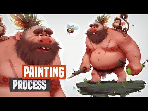How to paint your character in Procreate + Free Brushes