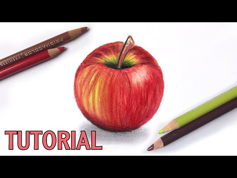 How To Draw An Apple | Color Pencil Tutorial
