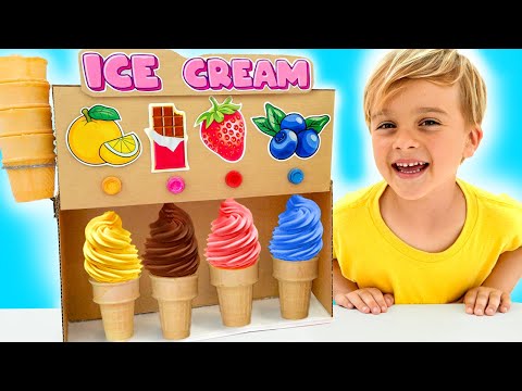 Ice Cream & Watermelon Challenge for kids - Funny toy stories
