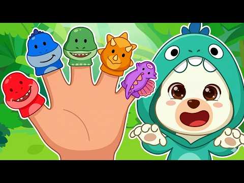 Finger Dino Family Song 🦖| Funny Kids Songs 🐻 | Bearee Nursery Rhymes