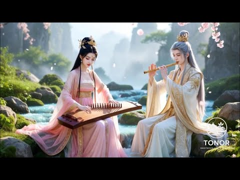 🌸Meditation Traditional Chinese a wind-like flute glides across tranquil waterscapes🌸