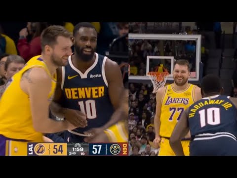 Luka Doncic LAUGHING in Tim Hardaways Jr's face is downright disturbing & PRICELESS!