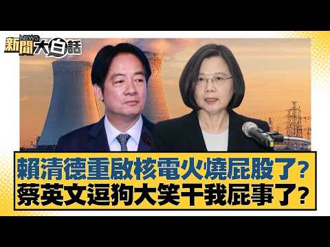 賴清德重啟核電火燒屁股了？ 蔡英文逗狗大笑干我屁事了？【#新聞大白話】20260323-1｜#王鴻薇 #鄭村棋 #陳琬惠