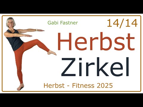 14/14 🏔️ 40 min. Herbst Zirkel | Cardio und Kraft im Kombination. Figurtraining ohne Geräte