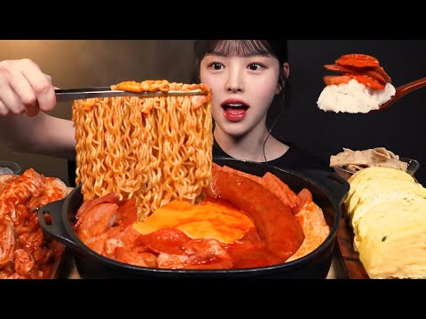 Kilbasa Sausage Stew Ramyeon Mukbang Omelet Roll Asmr