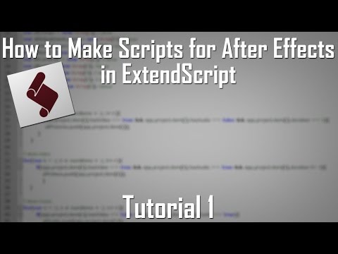 How to Make Basic Scripts for After Effects